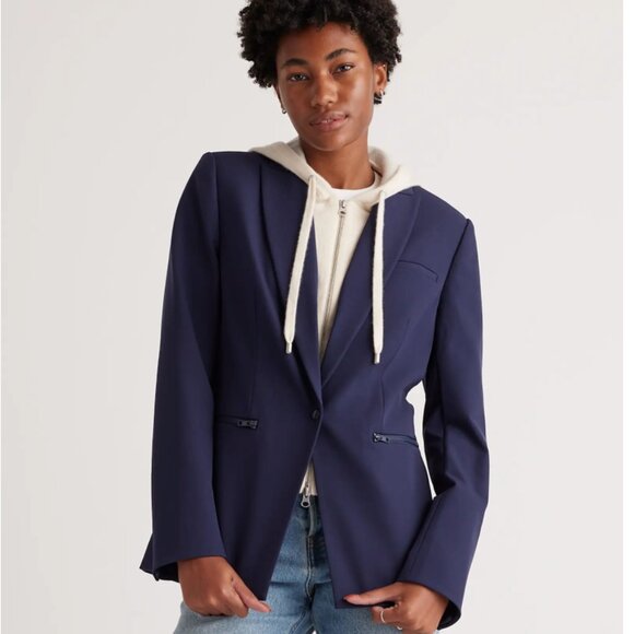 Quince 100% Mongolian Cashmere Hoodie Blazer Insert - Picture 2 of 7